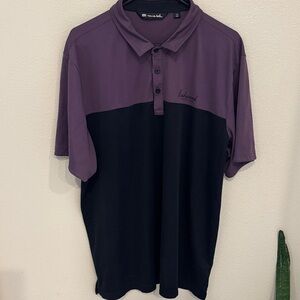 Richmond Men's Polo Shirt - Purple and Black